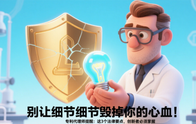 《別讓細節毀掉你的心血！專利代理師提醒：這3個法律要點，創新者必須掌握》